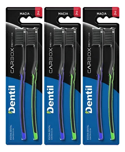 Escova Dentil Carbox Protection 2Un Macia$