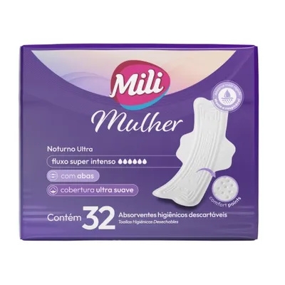 Absorv Mili Mulher Noturno Ultra Cabas 16X32
